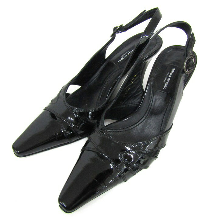 Sonia Rykiel ���˥��ꥭ���� �ѥ�ץ� �ܳ� �쥶�� �֥��� �� ������ �� ��ǥ����� 2��4�������� �֥�å� ����š�