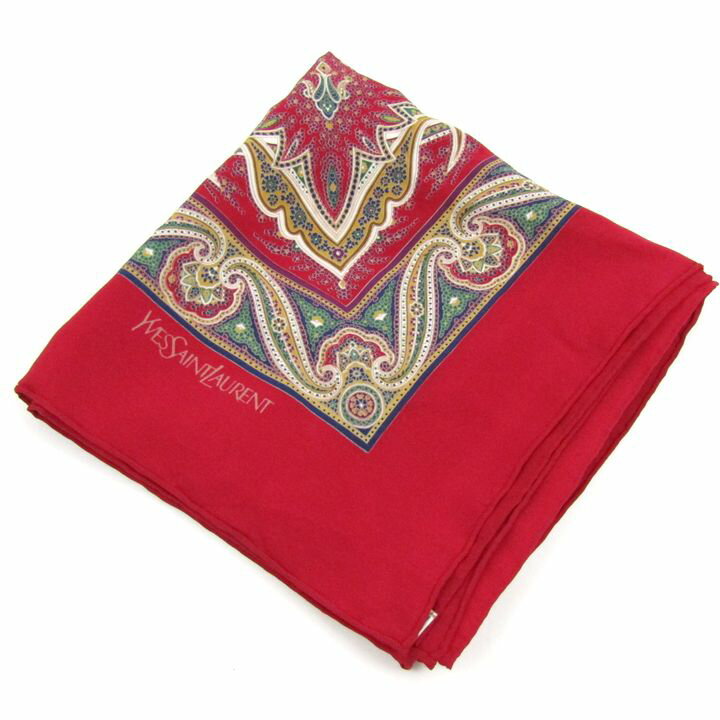 楽天市場】イヴサンローラン マフラー 赤の通販