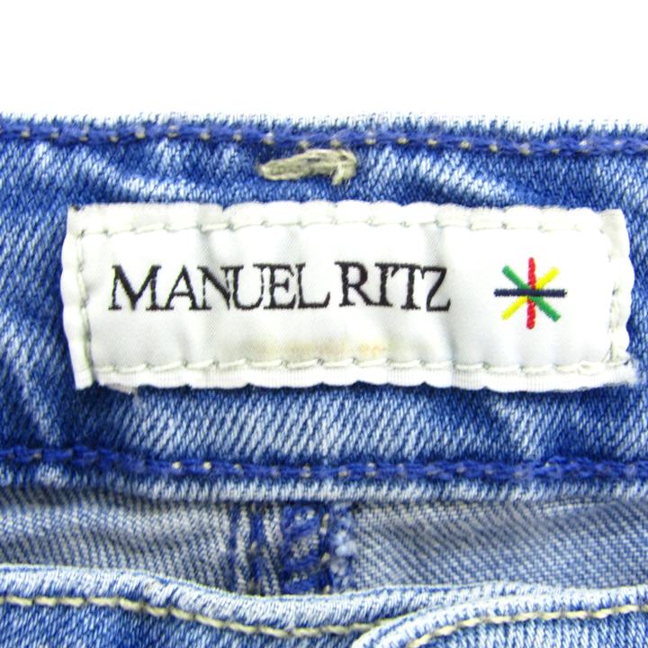 barceのMANUEL RITZ マヌエル・リッツ デニムパンツ ジーンズ ストレッチ ボトムス レディース 12Aサイズ ブルー 【中古】｜アングル3
