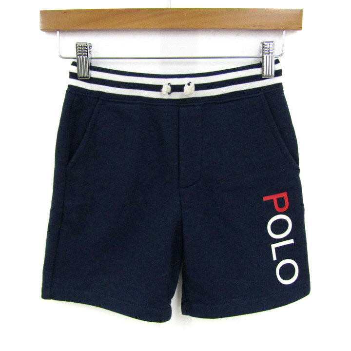 Rakuten - 【期間限定50％OFF】POLO RALPH LAUREN ポロラルフローレン ショートパンツ ボトムス スウェット 裏起毛 キッズ 男の子用 6サイズ ネイビー 【中古】