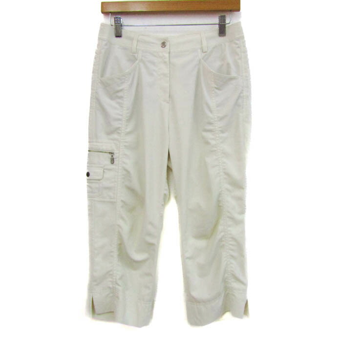 Rakuten - Munsing wear マンシングウェア クロップドパンツ ボトムス グランドスラム ゴルフウエア レディース 11サイズ ホワイト 【中古】