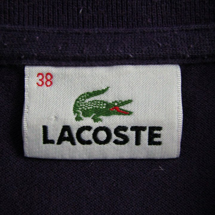 barceのLACOSTE ラコステ ポロシャツ 半袖 ストレッチ トップス 日本製 レディース 38サイズ パープル 【中古】｜アングル3