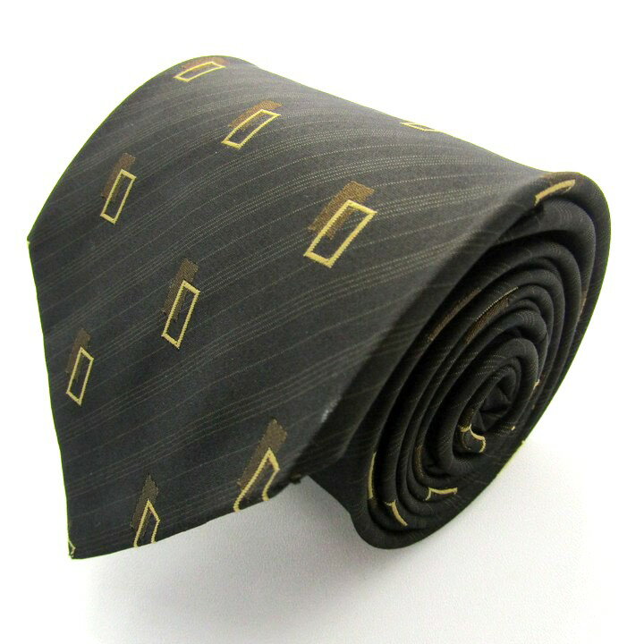 【期間限定50％OFF】im product アイムプロダクト ブランド ネクタイ 小紋柄 シルク 日本製 PO メンズ グレー 【中古】