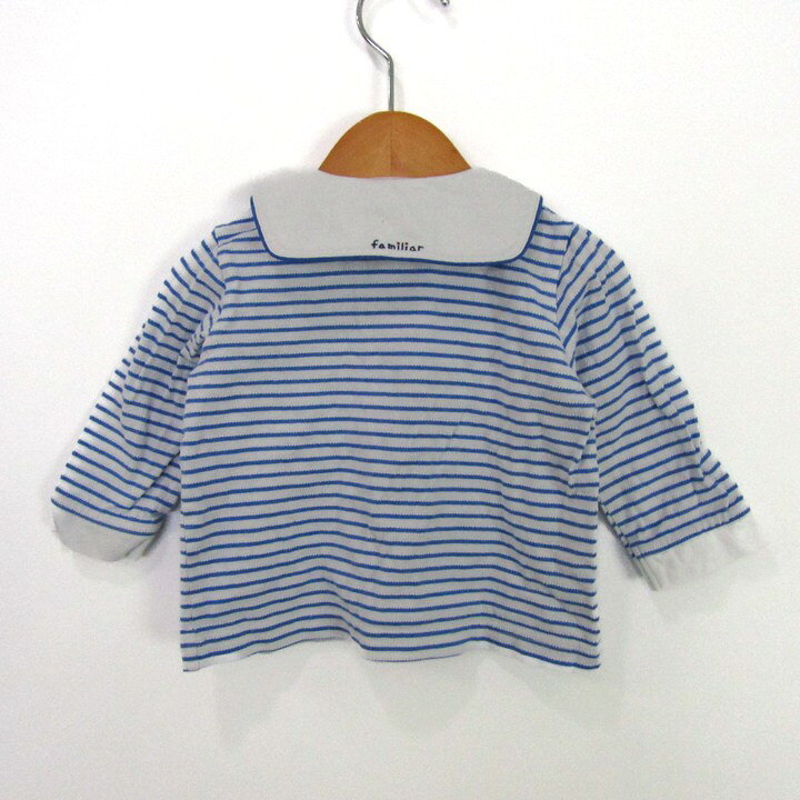 Familiar ファミリア 長袖Tシャツ トップス　ボーダー　日本製 ベビー 女の子用 80...
