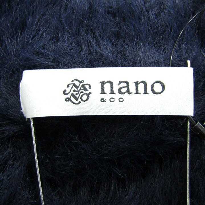 nano universe ナノユニバース ニットワンピース 長袖 未使用 シャギー ブランド トップス レディース Fサイズ ネイビー 【中古】 barce-13262113 barce サンプル画像3