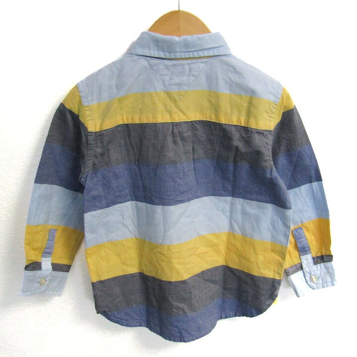 barceのTOMMY HILFIGER トミーヒルフィガー 長袖シャツ コットン100% ブランド トップス ベビー 男の子用 2T/Bサイズ ブルー 【中古】｜アングル2