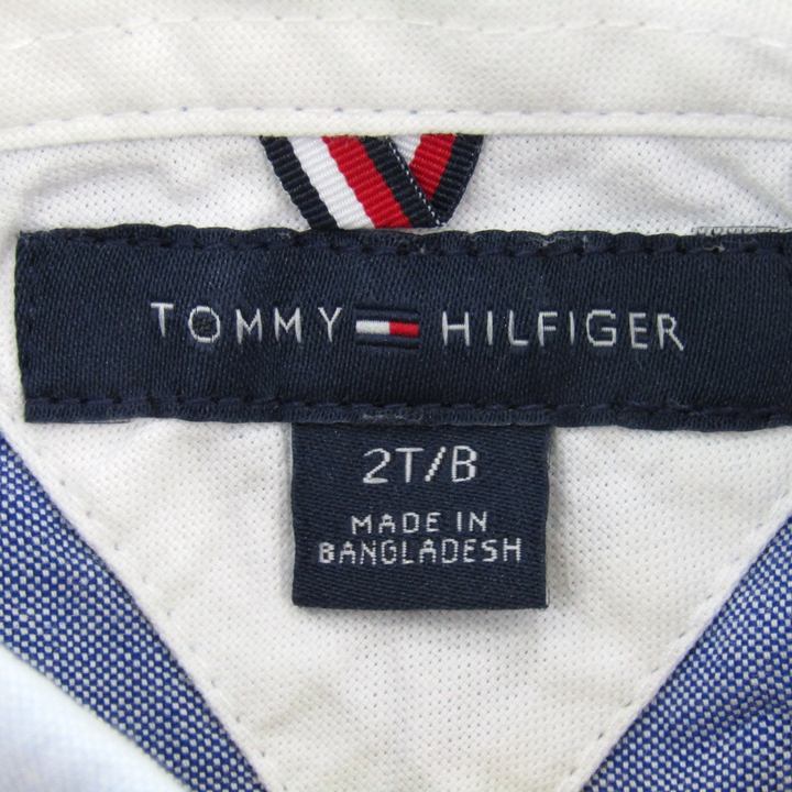 barceのTOMMY HILFIGER トミーヒルフィガー 長袖シャツ コットン100% ブランド トップス ベビー 男の子用 2T/Bサイズ ブルー 【中古】｜アングル3