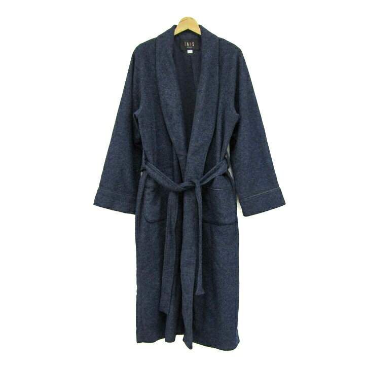 DAKS ダックス ロングガウン ブランド ルームウエア メンズ Lサイズ ネイビー 【中古】