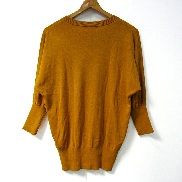 ROPE PICNIC ロペピクニック ニット 七分袖 Vネック チュニック トップス レディース 38サイズ オレンジ 【中古】 barce-13270818 barce サンプル画像2