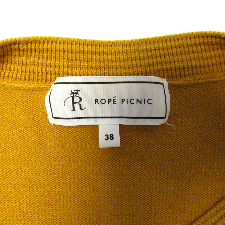 ROPE PICNIC ロペピクニック ニット 七分袖 Vネック チュニック トップス レディース 38サイズ オレンジ 【中古】 barce-13270818 barce サンプル画像3