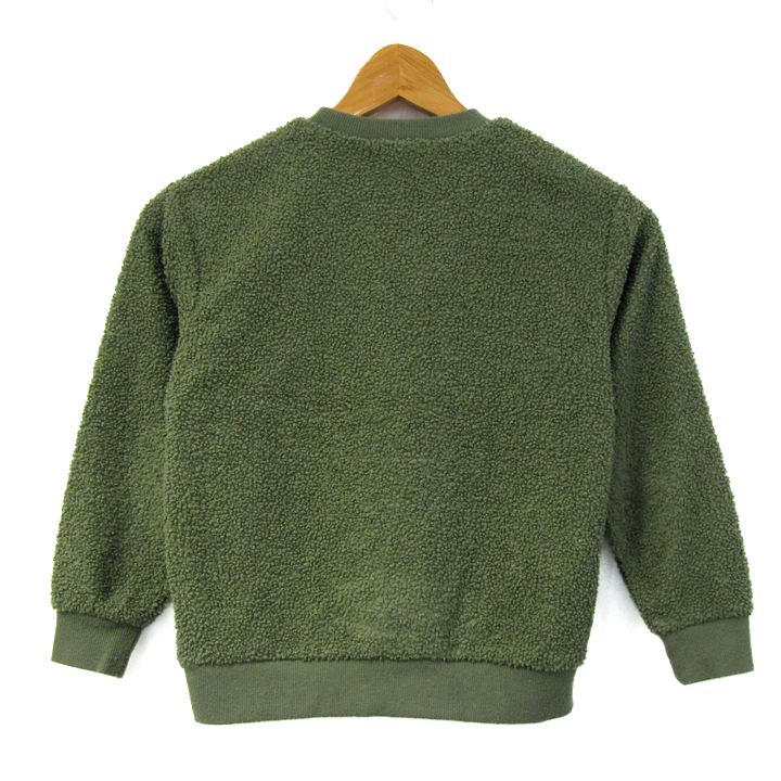 barceのTHE SHOP TK ザショップティーケー スウェット トレーナー トップス ボアフリース キッズ 男の子用 130サイズ カーキ 【中古】｜アングル2
