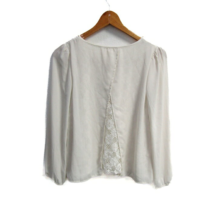 ROPE PICNIC ロペピクニック カットソー シャツ 長袖 レース トップス 白 レディース 38サイズ ホワイト 【中古】 barce-13273215 barce サンプル画像2