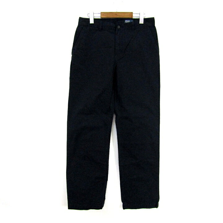 Rakuten - Polo by Ralph Lauren ポロバイラルフローレン ロングパンツ コットン 大きいサイズ ボトムス キッズ 男の子用 170サイズ ネイビー 【中古】