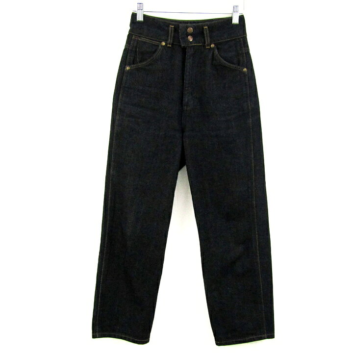 乐天商城 - 【6/20 20:00〜39％OFFクーポン配布中】Wrangler ラングラー デニムパンツ ボトムス ハイライズ ジーンズ 日本製 レディース XSサイズ インディゴ 【中古】