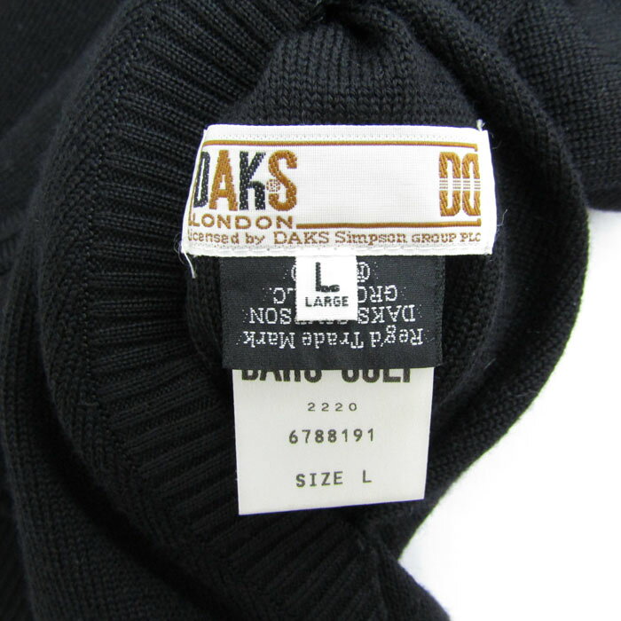 DAKS ダックス ベスト ジャケット ウール100% ブランド アウター 日本製 黒 レディ...