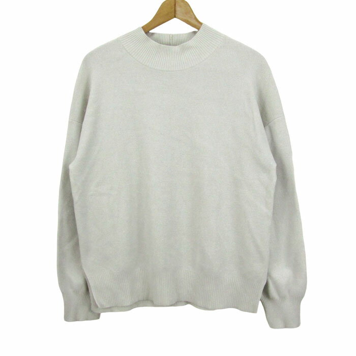 【楽天スーパーSALE 50％OFF】GLOBAL WORK グローバルワーク セーター トップス 長袖 ハイネック ラメ ニット レディース Lサイズ ホワイト 【中古】 barce-13275656 barce パッケージ画像