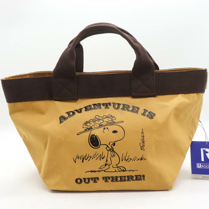 ROOTOTE ルートート ハンドバッグ 未使用 ピーナッツ スヌーピー 鞄 カバン ブランド レディース ブラウン 【中古】
