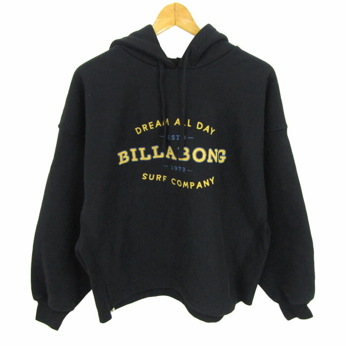 【楽天スーパーSALE 50％OFF】BILLABONG ビラボン パーカー トップス 長袖 プルオーバー スウェット レディース Lサイズ ブラック 【中古】 barce-13279366 barce パッケージ画像