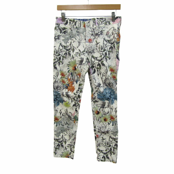 Rakuten - Paul Smith ポールスミス パンツ ボトムス 花柄 ストレッチ 日本製 レディース 40サイズ ホワイト 【中古】