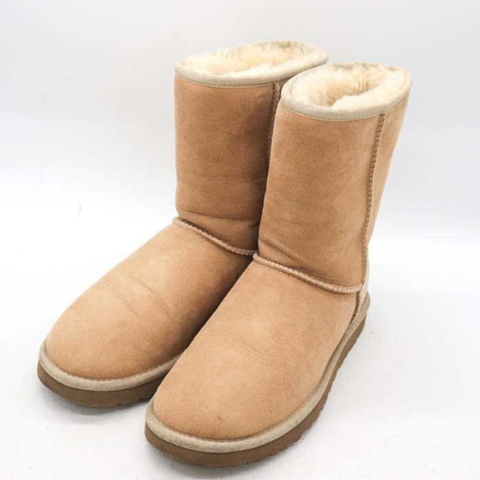 Rakuten - UGG アグ ムートンブーツ ブランド シューズ 靴 レディース 24サイズ ベージュ 【中古】