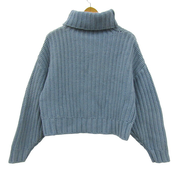 Mila Owen ミラオーウェン ニット トップス 長袖 タートルネック セーター レディース ブルー 【中古】 barce-13281065 barce サンプル画像2