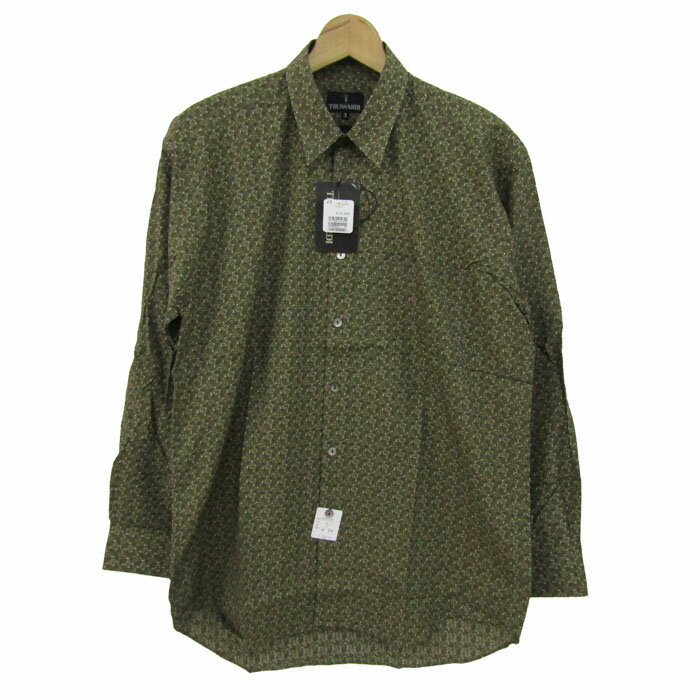 乐天商城 - TRUSSARDI トラサルディ 長袖シャツ トップス 花柄 日本製 メンズ 3サイズ マルチカラー 【中古】