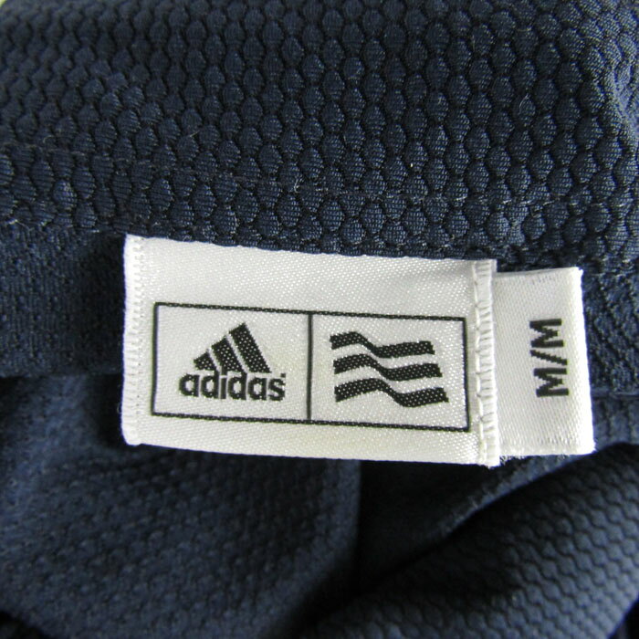 barceのadidas GOLF アディダスゴルフ ポロシャツ 半袖 ハーフジップ ゴルフウエア トップス レディース Mサイズ ネイビー 【中古】｜アングル3