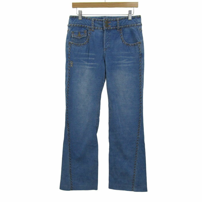 ITALIYA denim pants, jeans, cotton, brand name, women's, size 9, blue [used]