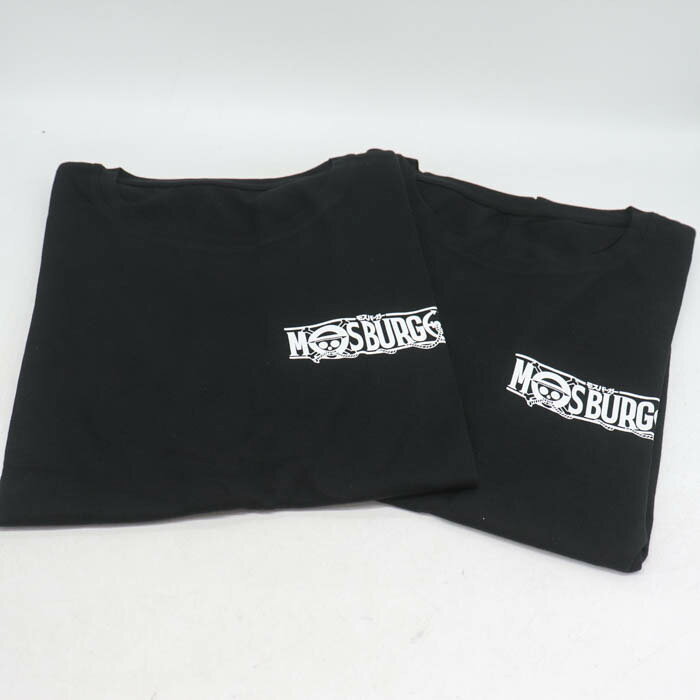 【楽天スーパーSALE 50％OFF】ONE PEACE ワンピースコラボ 半袖Tシャツ 2点セット 未使用 コットン ノベルティ トップス まとめて 黒 メンズ ブラック 【中古】