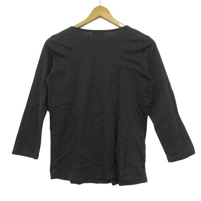 【39％OFFクーポン配布中 10/4 20:00〜10/9 01:59】自由区 ジユウク ブラウス シャツ トップス ビジュー 七分袖 レディース 40サイズ ブラック 【中古】 barce-13286266 barce サンプル画像2