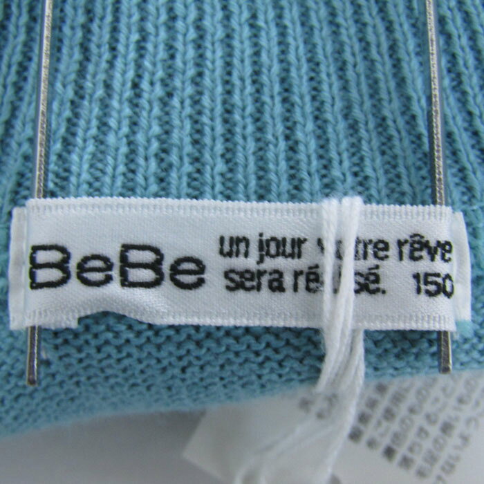 【39％OFFクーポン配布中 8/4 20:00〜8/11 01:59】BeBe べべ ニット トップス 半袖...