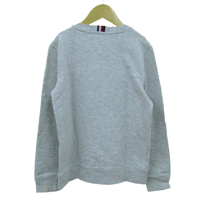 barceのTOMMY HILFIGER トミーヒルフィガー スウェット トレーナー トップス ロゴ キッズ 男の子用 140サイズ グレー 【中古】｜アングル2