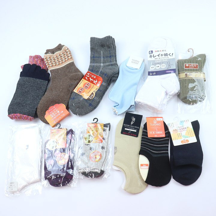 【39％OFFクーポン配布中 10/4 20:00〜10/9 01:59】socks 靴下 ソックス 12点セッ...
