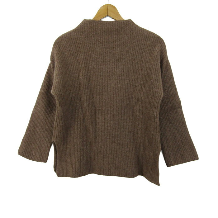 Mila Owen ミラオーウェン ニット トップス 長袖 モックネック リブ セーター レディース ブラウン 【中古】 barce-13287669 barce サンプル画像2