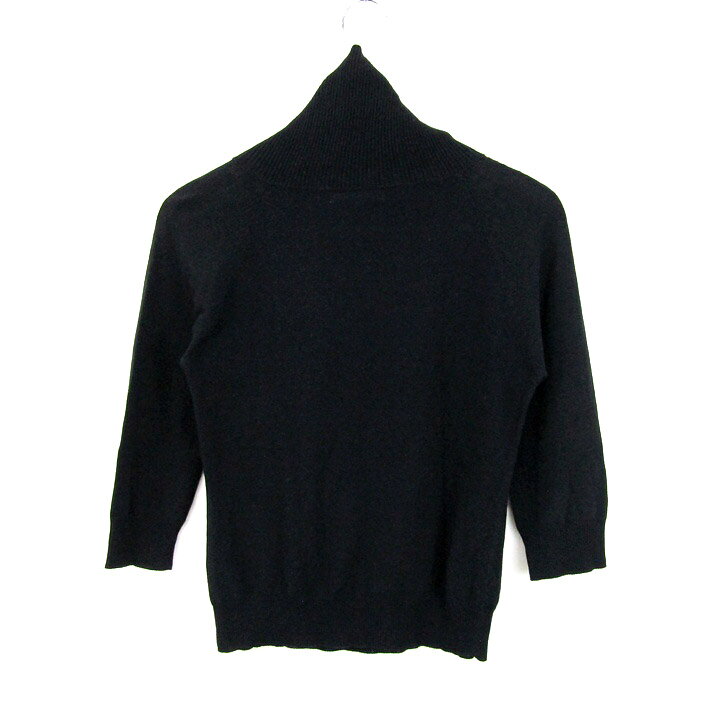23区 ニジュウサンク ニット トップス 七分袖 タートルネック セーター レディース 38サイズ ブラック 【中古】 barce-13289271 barce サンプル画像2