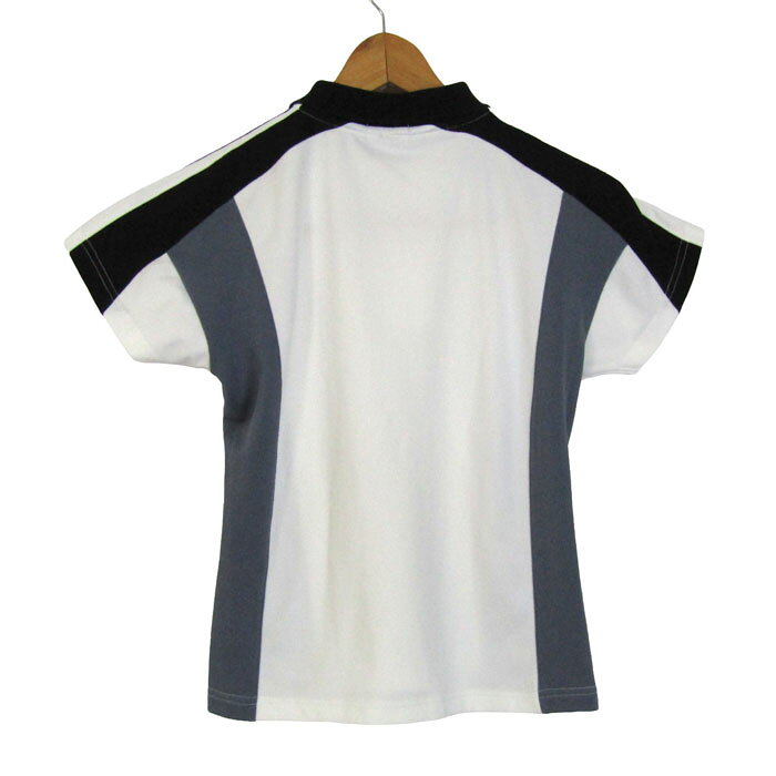 barceのYONEX ヨネックス ポロシャツ トップス 半袖 ゴルフウエア 日本製 レディース Mサイズ ホワイト×グレー 【中古】｜アングル2