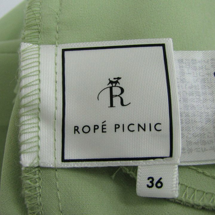 【39％OFFクーポン配布中 9/19 20:00〜09/24 01:59】ROPE PICNIC ロペピクニック パンツ ボトムス センタープレス 未使用品 レディース 36サイズ グリーン 【中古】 barce-13291466 barce サンプル画像3