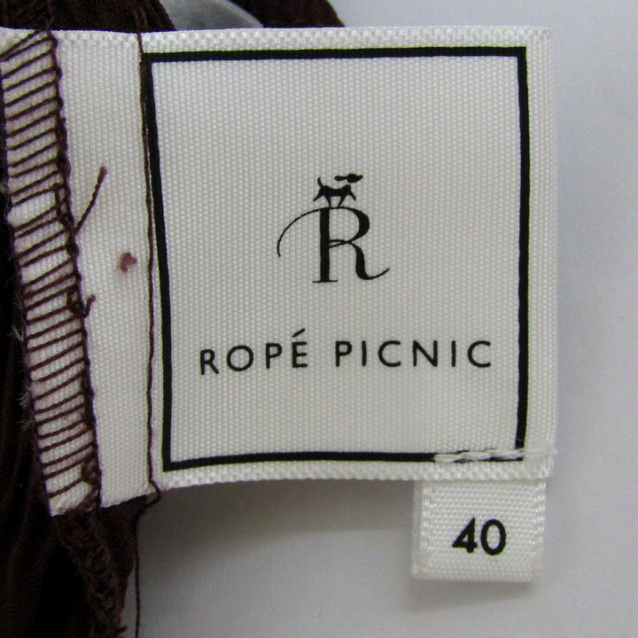 ROPE PICNIC ロペピクニック シャーリングブラウス シャツ トップス 七分袖 レディース 40サイズ ワインレッド 【中古】 barce-13291997 barce サンプル画像3