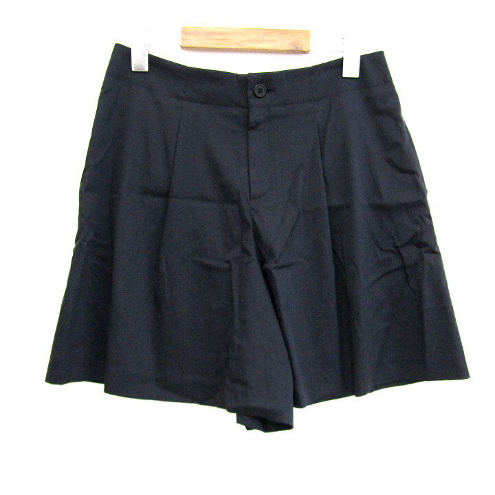 【39％OFFクーポン配布中 10/4 20:00〜10/9 01:59】23区 ニジュウサンク ショートパンツ キュロット ボトムス 日本製 レディース 40サイズ ネイビー 【中古】 barce-13292840 barce パッケージ画像