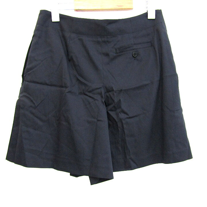 【39％OFFクーポン配布中 10/4 20:00〜10/9 01:59】23区 ニジュウサンク ショートパンツ キュロット ボトムス 日本製 レディース 40サイズ ネイビー 【中古】 barce-13292840 barce サンプル画像2