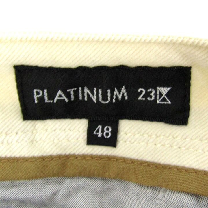 PLATINUM 23区 プラチナム ニジュウサンク パンツ ストレッチ 大きいサイズ ボトムス レディース 48サイズ アイボリー 【中古】 barce-13294834 barce サンプル画像3