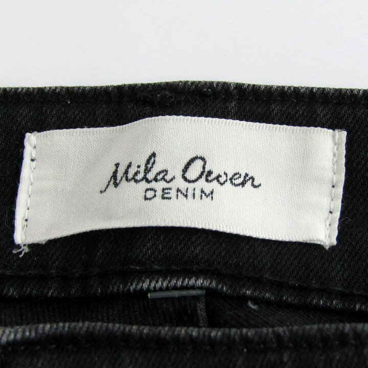Mila Owen ミラオーウェン フレアデニムパンツ ジーンズ ボトムス ストレッチ レディース 2サイズ ブラック 【中古】 barce-13295096 barce サンプル画像3