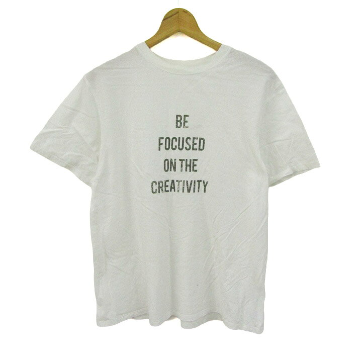 Mila Owen ミラオーウェン 半袖Tシャツ トップス 英字プリント レディース 1サイズ ホワイト 【中古】 barce-13295297 barce パッケージ画像