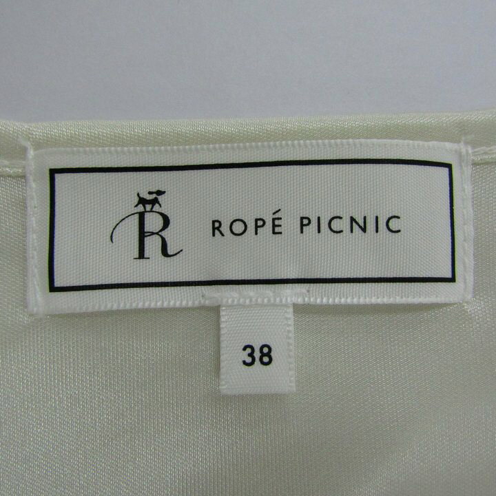ROPE PICNIC ロペピクニック シフォンブラウス シャツ トップス パール 長袖 レディース 38サイズ ホワイト 【中古】 barce-13296577 barce サンプル画像3