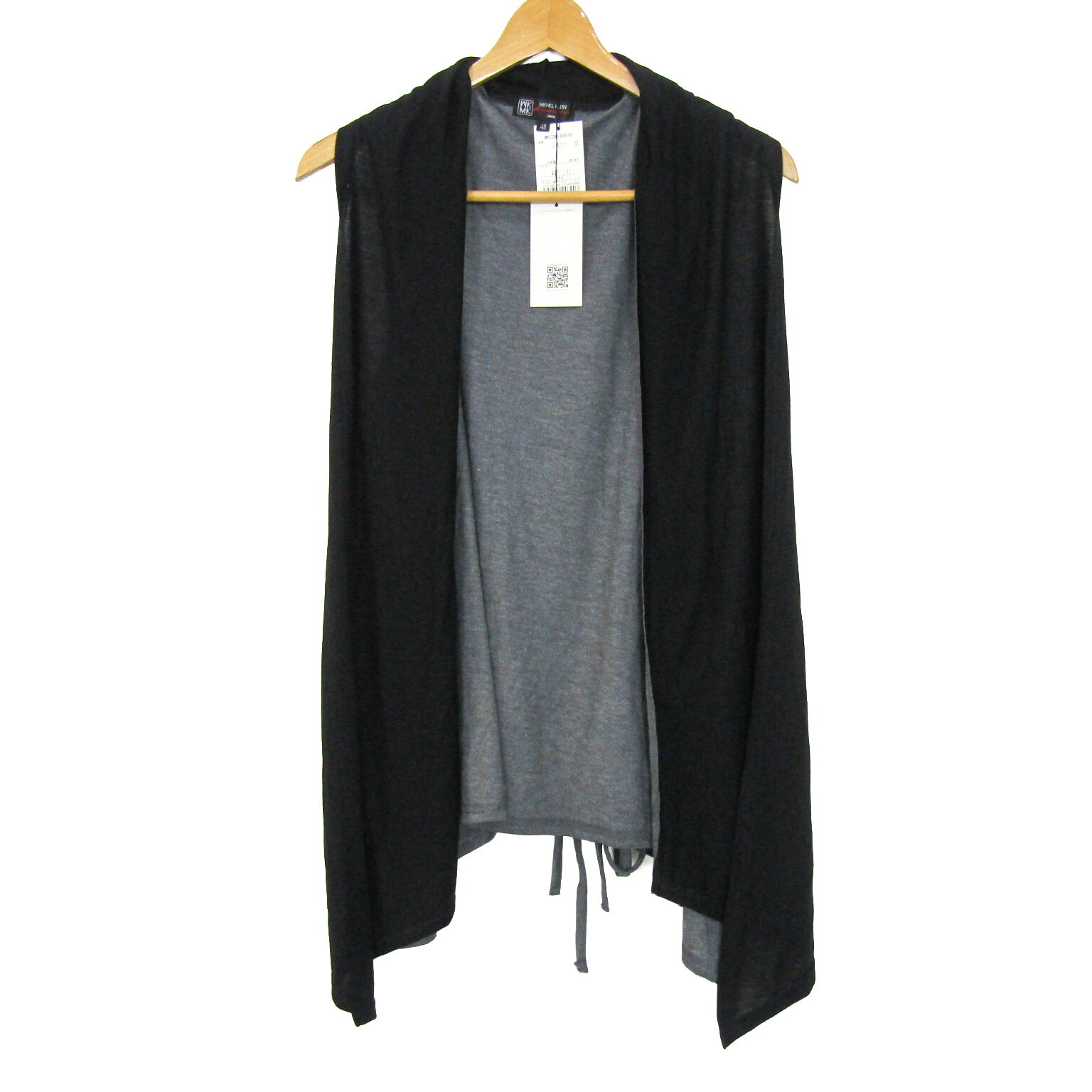 【状態追記】 --- 【付属品】 ウエスト紐 / 商品サイズ (こちらのサイズ表記は平置き採寸のサイズです。) 表記サイズ着丈身幅裄丈 46約80cm約41cm約20cm サイズガイドはこちら /商品詳細 ブランド名 MICHEL KLEINミッシェルクラン 特徴 --- 素材 素材タグを撮影しておりますので、ご確認くださいませ。 色 グレー×ブラック 性別タイプ レディース 生産国 --- 商品番号 rs53344 類似商品