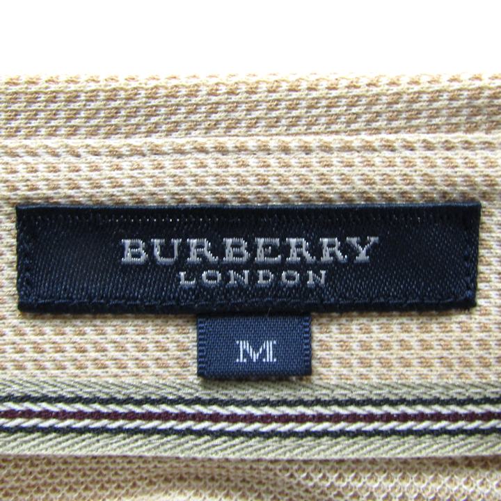 BURBERRY LONDON バーバリーロンドン ポロシャツ トップス 半袖 日本製 メンズ Mサイズ ベージュ 中古 barce-13297620 barce サンプル画像3