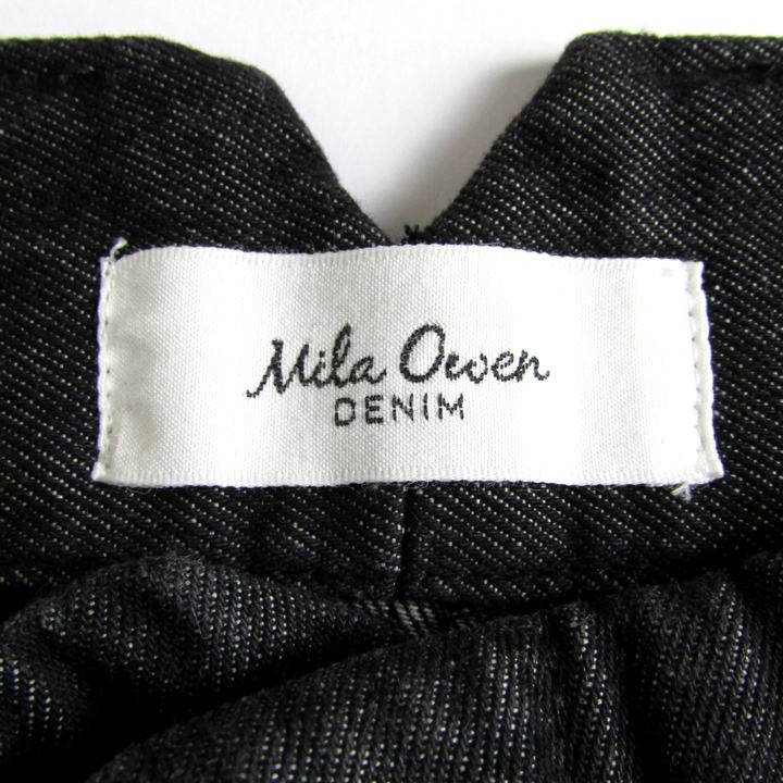 Mila Owen ミラオーウェン デニムパンツ ボトムス ワイド ジーンズ レディース 1サイズ ブラック 【中古】 barce-13297647 barce サンプル画像3