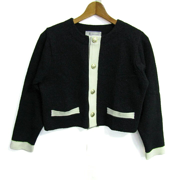 ROPE PICNIC ロペピクニック カーディガン ニットジャケット 長袖 ブランド トップス 黒 レディース 38サイズ ブラック 【中古】 barce-13299844 barce パッケージ画像