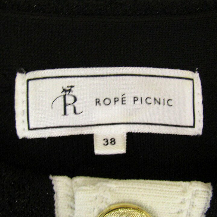 ROPE PICNIC ロペピクニック カーディガン ニットジャケット 長袖 ブランド トップス 黒 レディース 38サイズ ブラック 【中古】 barce-13299844 barce サンプル画像3