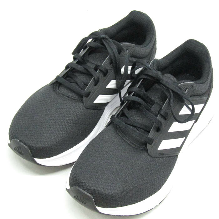 adidas アディダス スニーカー ローカット ギャラクシー6 GW3848 厚底 シューズ 靴 黒 メンズ 25.5サイズ ブラック 【中古】